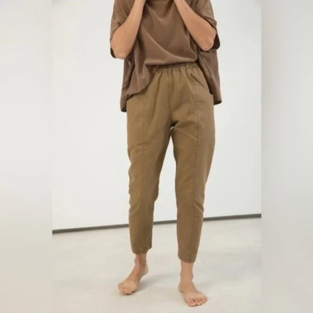 Elizabeth Suzann Clyde Pants 2R in Clay Cotton Canvas